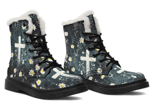 Graveyard Bloom Winter Boots