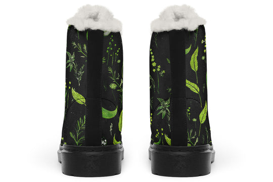Green Moonlit Botanica Winter Boots