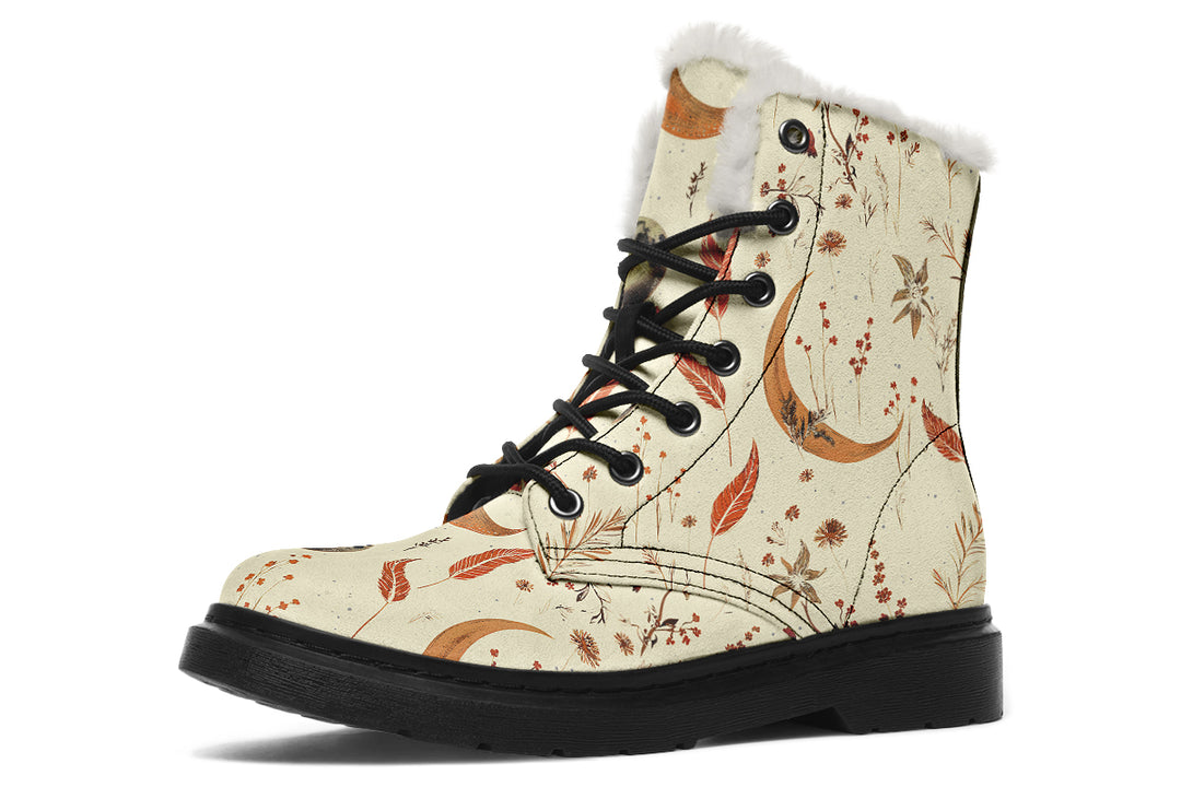 Ivory Moonlit Botanica Winter Boots