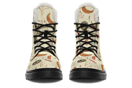 Ivory Moonlit Botanica Winter Boots