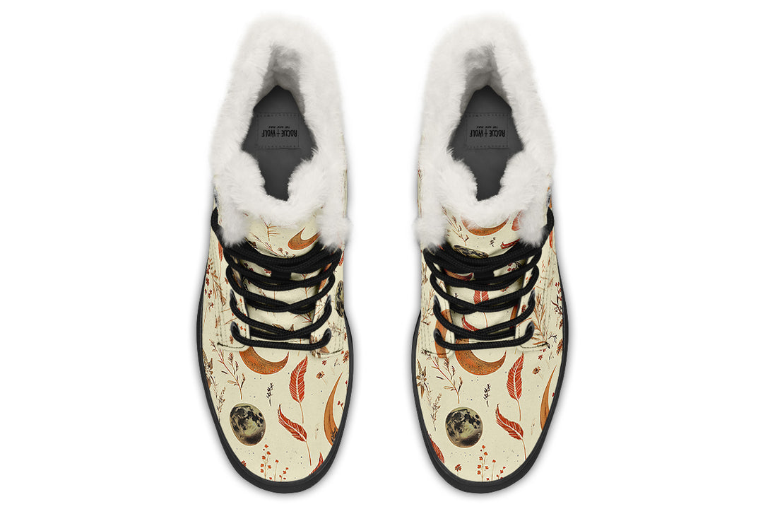 Ivory Moonlit Botanica Winter Boots