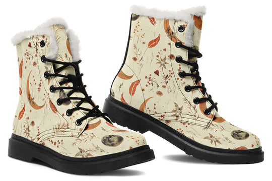 Ivory Moonlit Botanica Winter Boots