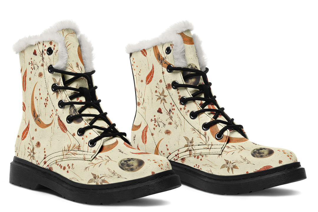 Ivory Moonlit Botanica Winter Boots