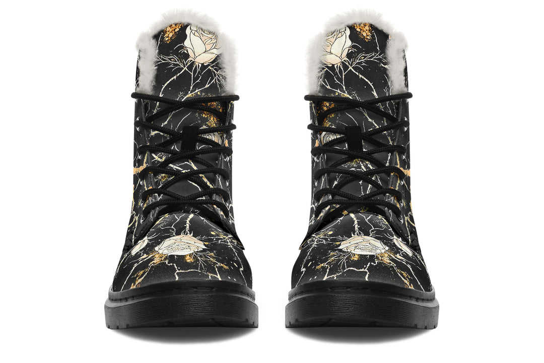 Kintsugi Rose Winter Boots