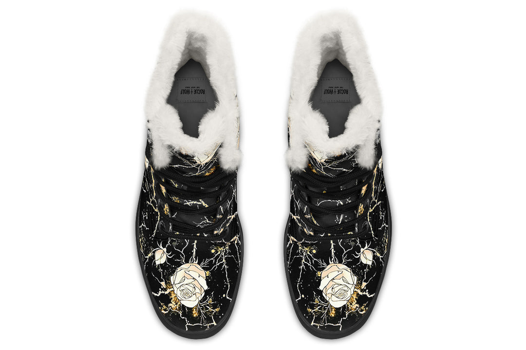 Kintsugi Rose Winter Boots