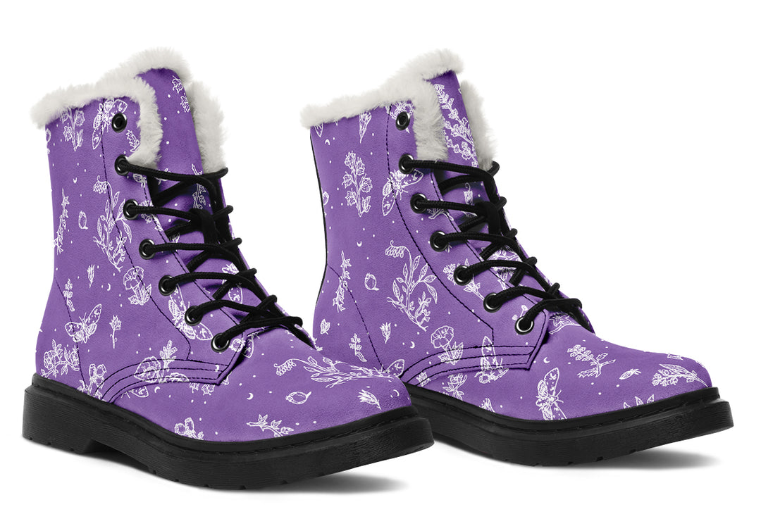 Lavender Nightshade Winter Boots