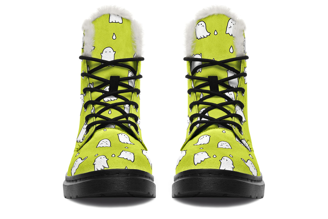 Lime Ghost Party Winter Boots