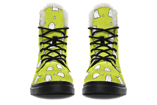 Lime Ghost Party Winter Boots