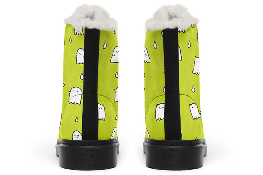 Lime Ghost Party Winter Boots