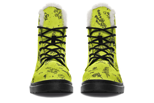 Lime Nightshade Winter Boots