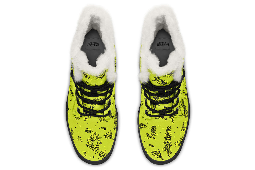 Lime Nightshade Winter Boots