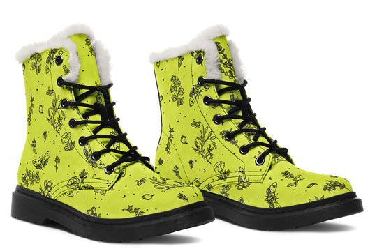 Lime Nightshade Winter Boots
