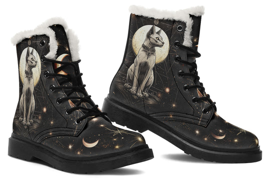 Lunar Sphynx Cat Winter Boots