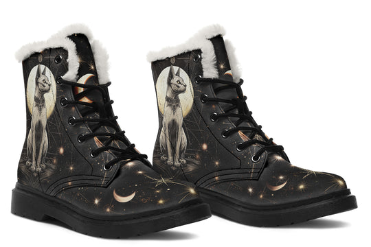 Lunar Sphynx Cat Winter Boots