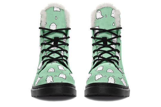 Mint Ghost Party Winter Boots