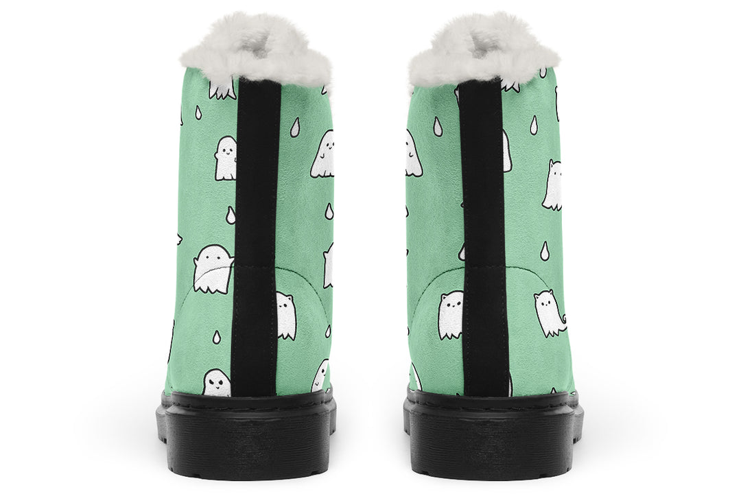 Mint Ghost Party Winter Boots