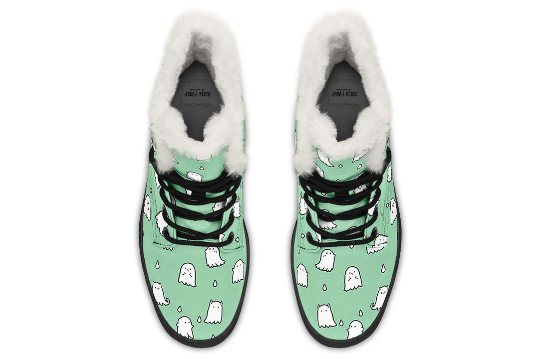 Mint Ghost Party Winter Boots