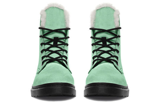 Mint Green Winter Boots