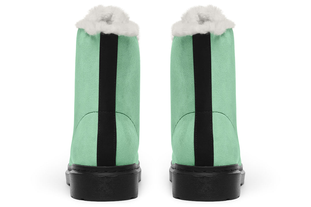 Mint Green Winter Boots