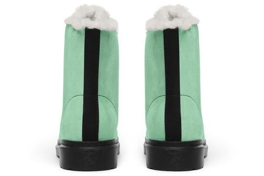 Mint Green Winter Boots