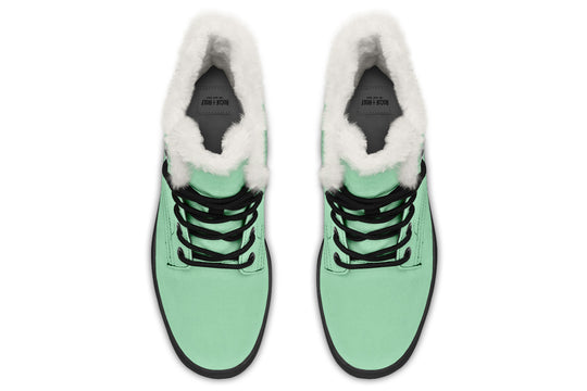Mint Green Winter Boots