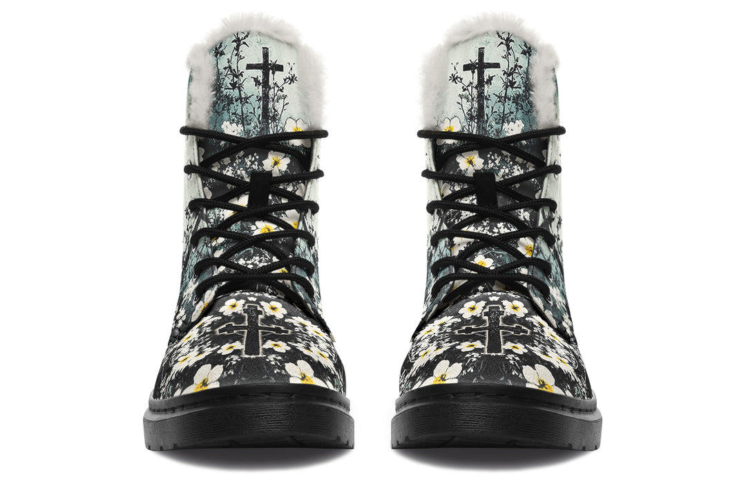 Mourning Petals Winter Boots
