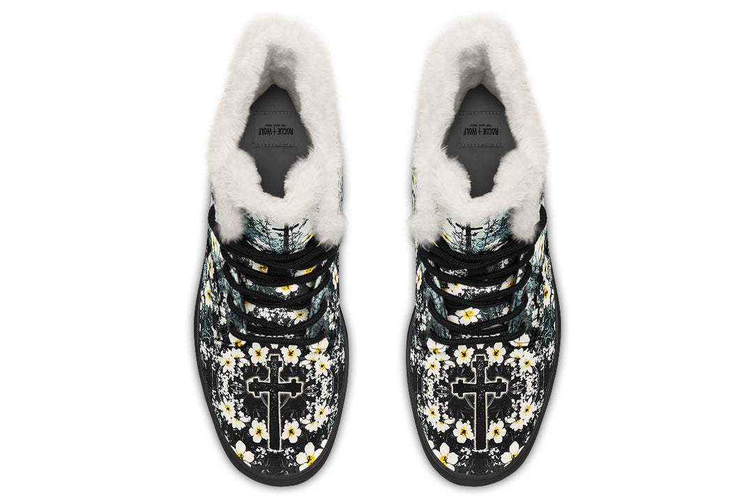 Mourning Petals Winter Boots