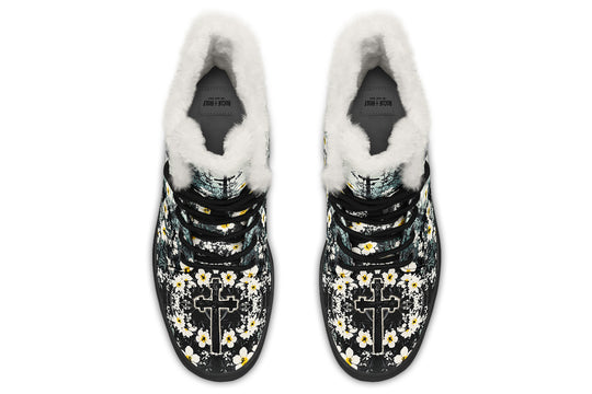 Mourning Petals Winter Boots
