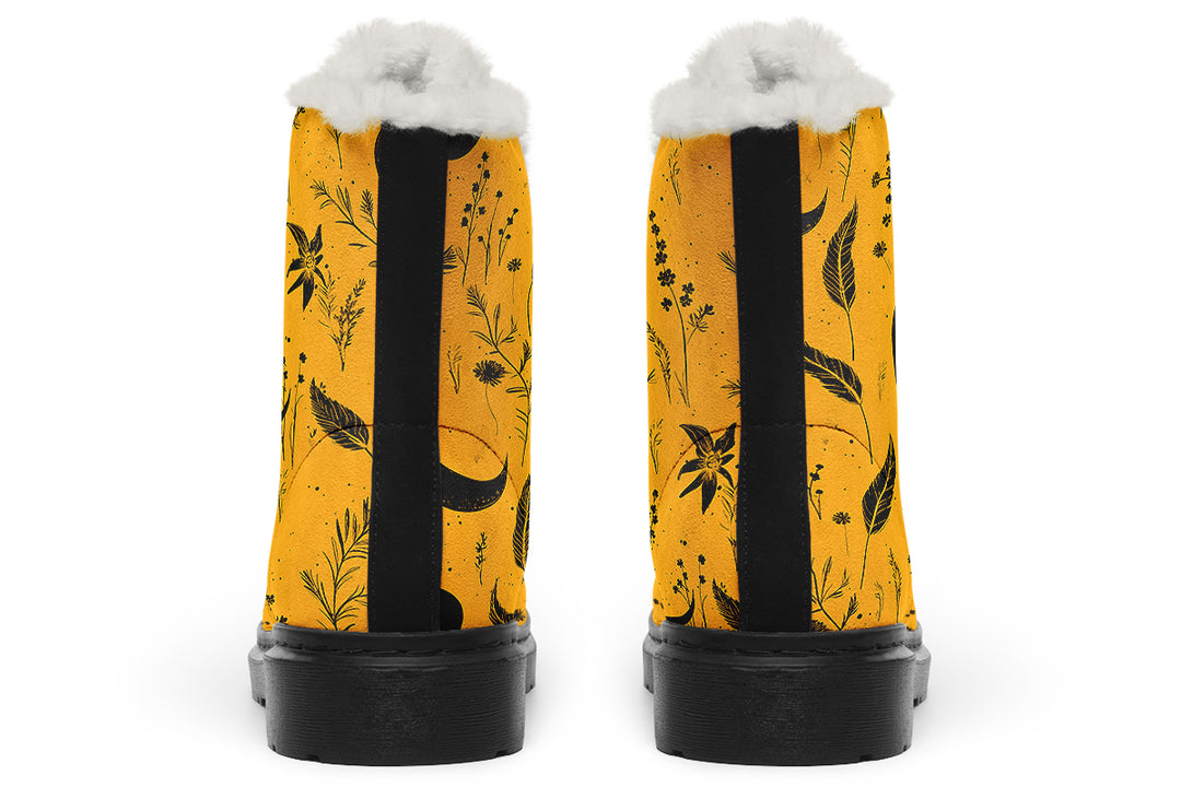 Mustard Moonlit Botanica Winter Boots