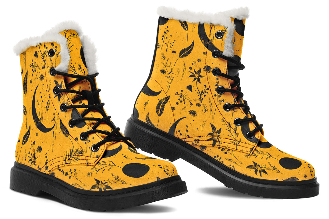Mustard Moonlit Botanica Winter Boots