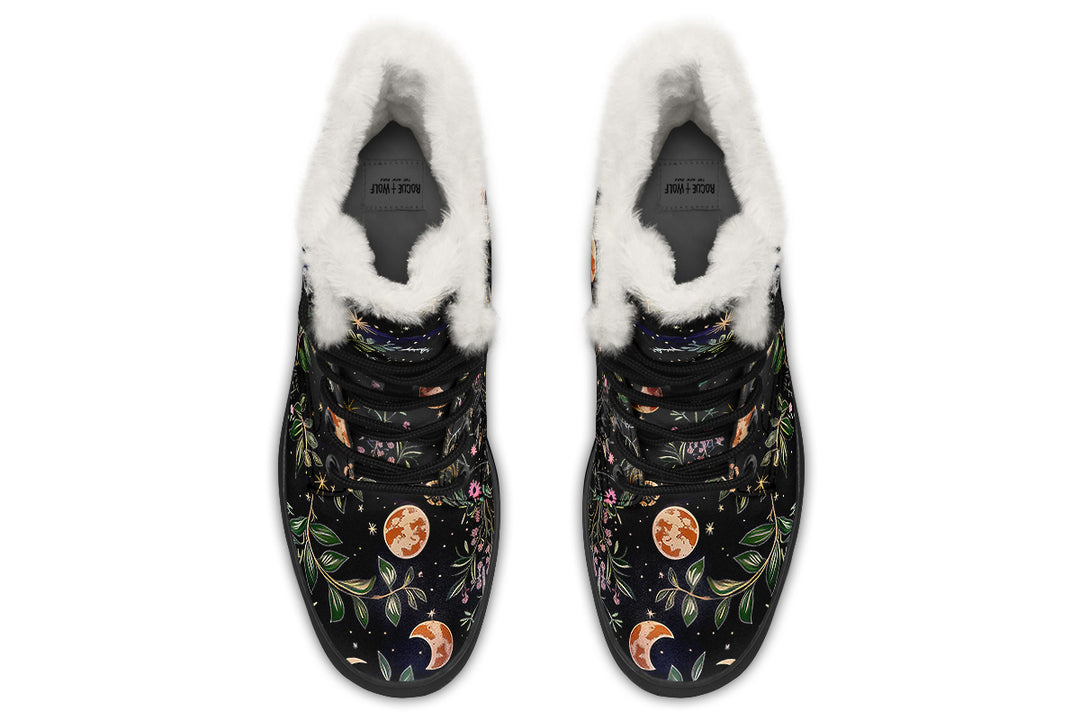 Night Blossom Winter Boots