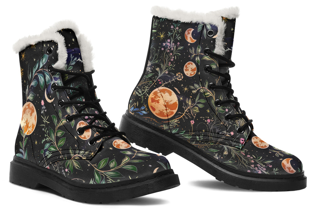 Night Blossom Winter Boots