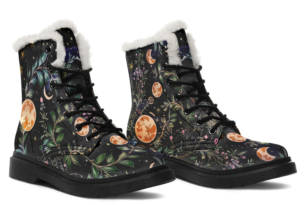 Night Blossom Winter Boots
