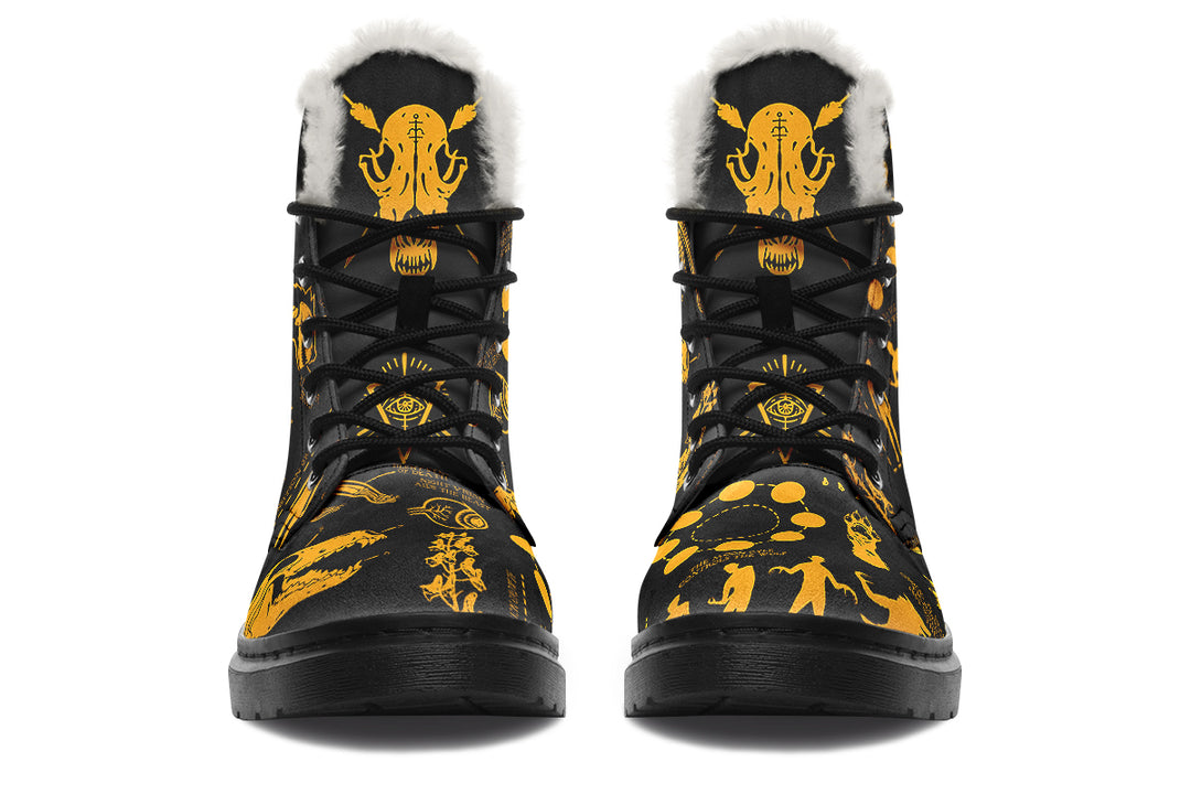 Nightgold Wolf Study Winter Boots