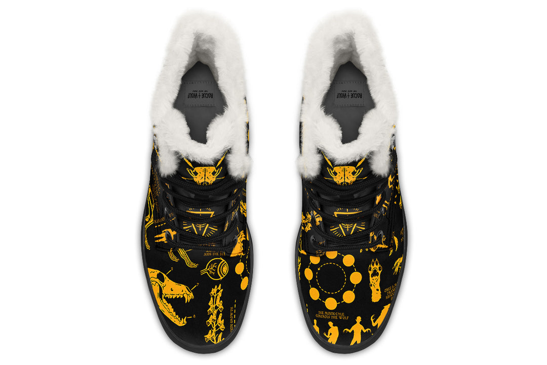 Nightgold Wolf Study Winter Boots