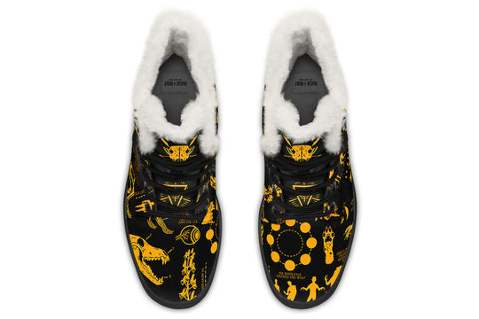 Nightgold Wolf Study Winter Boots