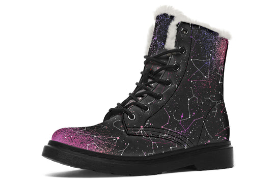 Pink Aurora Winter Boots