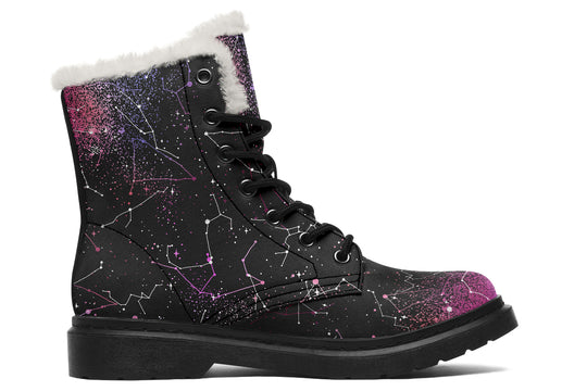 Pink Aurora Winter Boots
