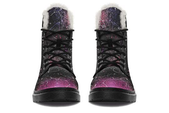 Pink Aurora Winter Boots