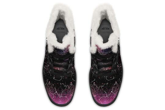 Pink Aurora Winter Boots