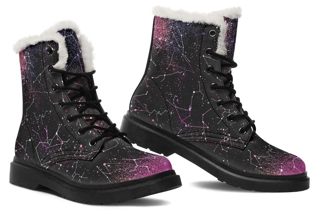 Pink Aurora Winter Boots