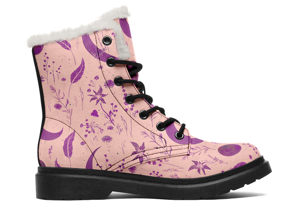 Pink Moonlit Botanica Winter Boots