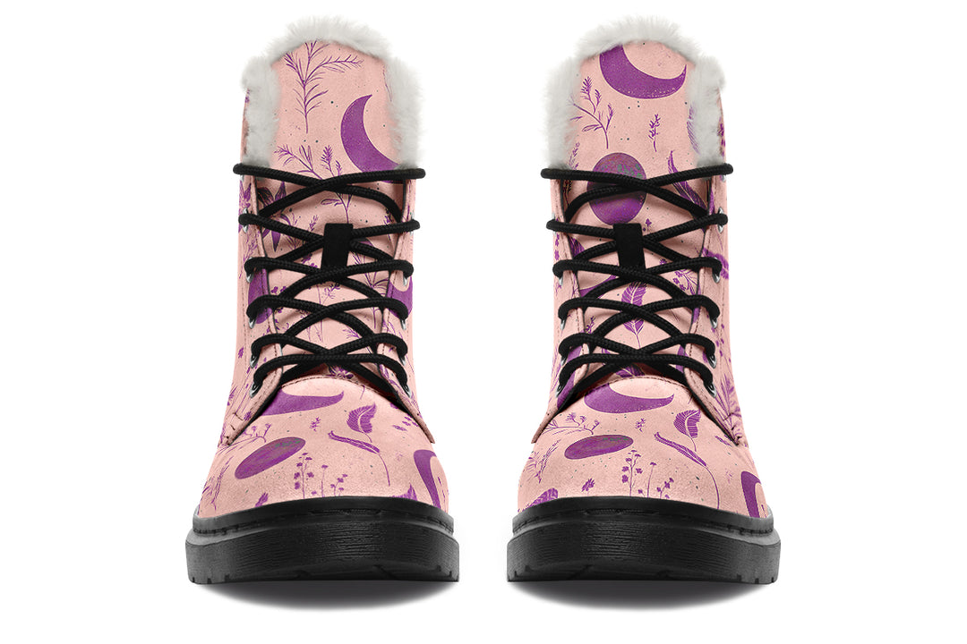 Pink Moonlit Botanica Winter Boots