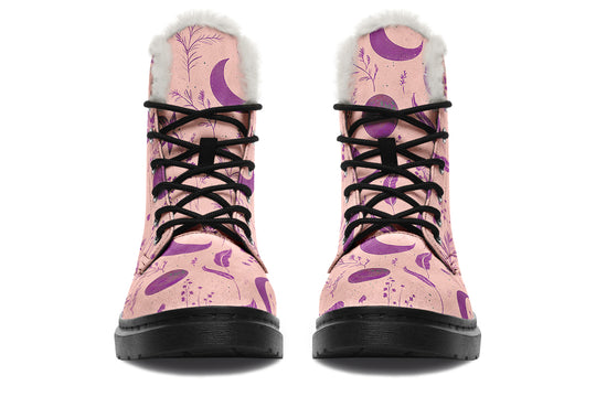 Pink Moonlit Botanica Winter Boots