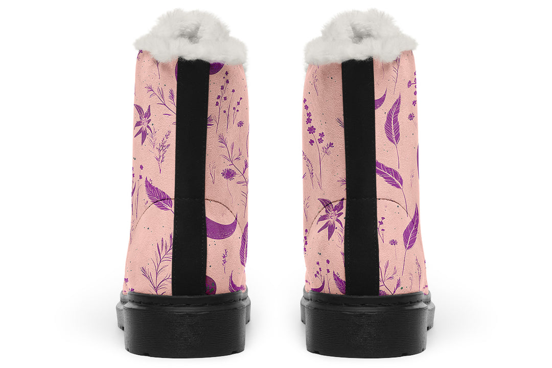 Pink Moonlit Botanica Winter Boots