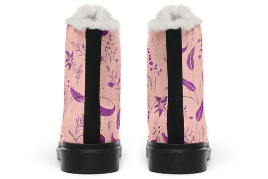 Pink Moonlit Botanica Winter Boots
