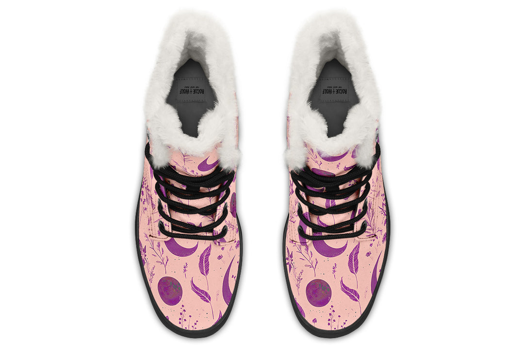 Pink Moonlit Botanica Winter Boots