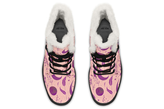 Pink Moonlit Botanica Winter Boots