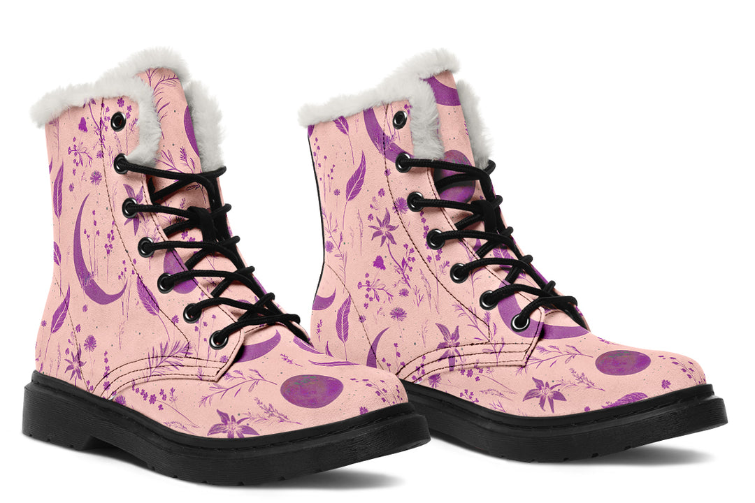 Pink Moonlit Botanica Winter Boots