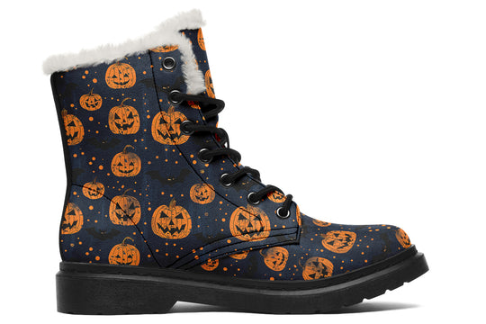 Pumpkin Party Winter Boots
